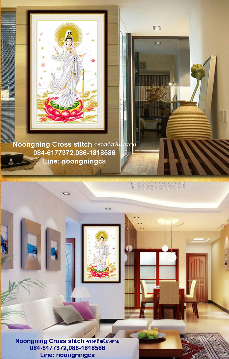 นกคู่ ชุดปักครอสติช พิมพ์ลาย ครอสติสจีน งานฝีมือ DIY