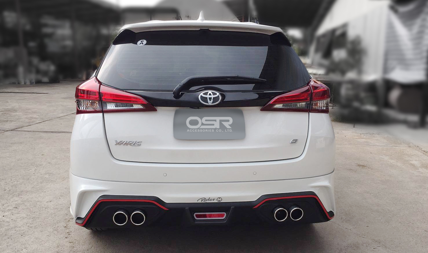 ชุดแต่งรถ สเกิร์ต-สปอยเลอร์ New Yaris 2018 ทรง Rider-M