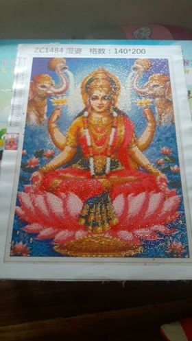 นกยูงคู่ ครอสติสคริสตัล Diamond painting โมเสก ภาพติดเพชร งานฝีมือ DIY