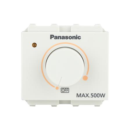 สวิตช์หรี่ไฟ PANASONIC WEG57816 500 วัตต์ ใช้สำหรับ เปิด-ปิด และหรี่แสงไฟให้สว่างได้ตามต้องการ
