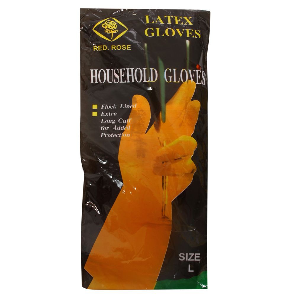 ถุงมือยาง YULONG ดำ YULONG BLACK RUBBER GLOVES
