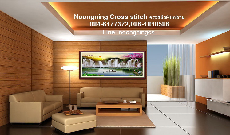 ดอกไม้ ครอสติสจีนพิมพ์ลายชุดปักครอสติช พิมพ์ลาย ครอสติสจีน งานฝีมือ DIY