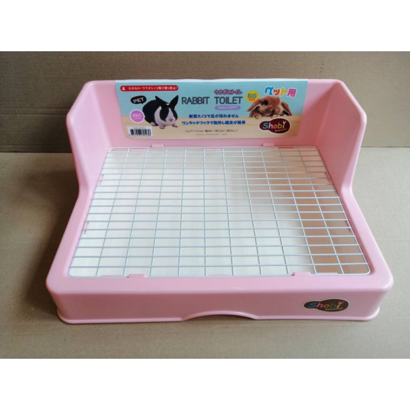 shobi ห้องน้ำสำหรับสัตว์เลี้ยงเเบบสี่เหลี่ยม พื้นตะเเกรง ขนาด กว้าง41ลึก31สูง18เซนติเมตร