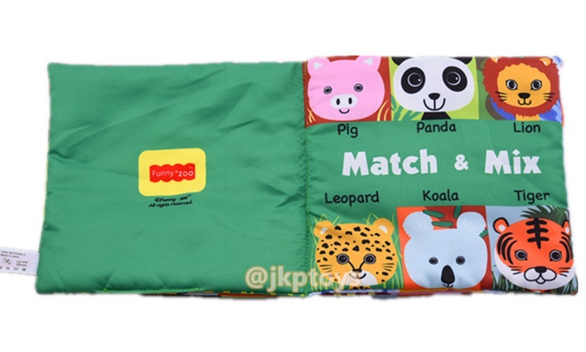 หนังสือผ้า Funny Zoo - Match & Mix