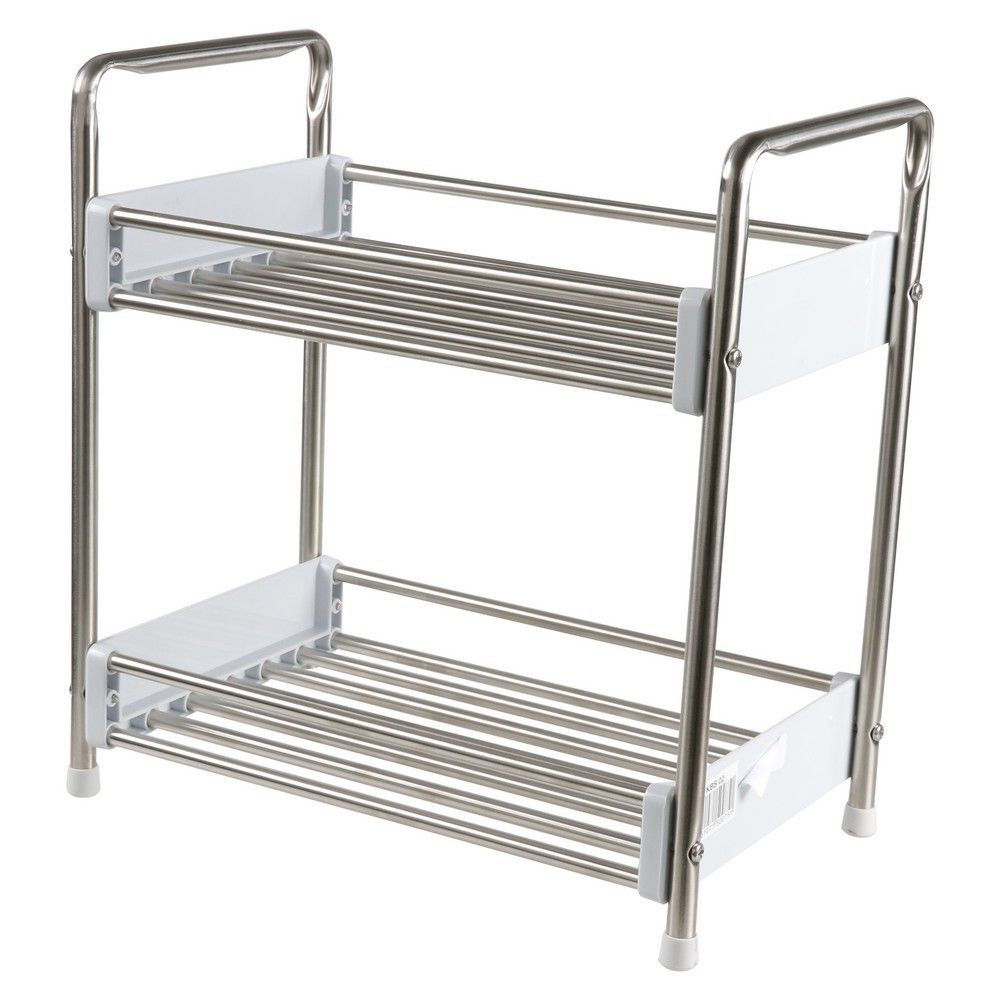 ชั้นวางสเตนเลส 2 ชั้น แคบ HC/KECH HBS-02 KITCHEN RACK STAINLESS 2 TIERS HC/KECH HBS-02