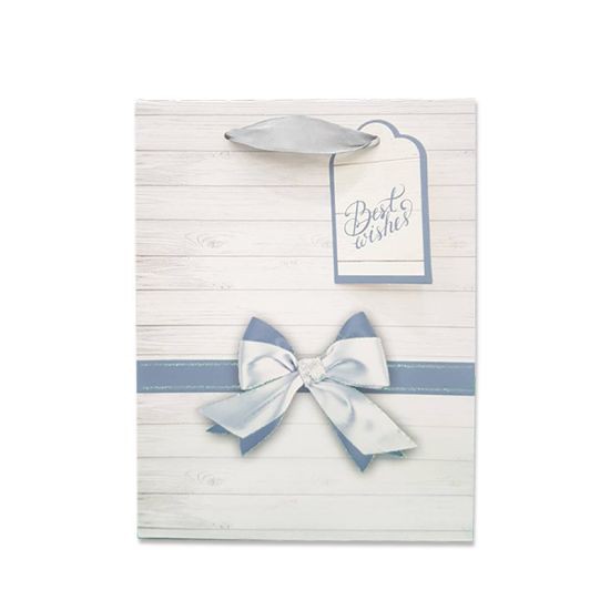 KASSA HOME ถุงกระดาษ Best Wishes รุ่น C3746104 สีขาว ใช้สำหรับใส่ของขวัญหรือมอบให้กับคนพิเศษ