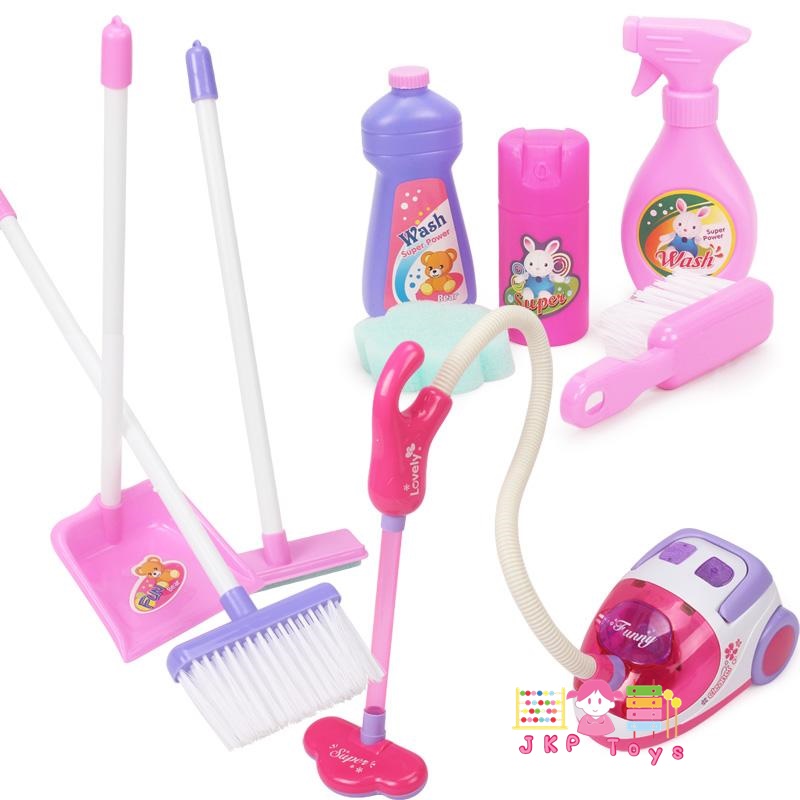รถเข็นทำความสะอาดพร้อมเครื่องดูดฝุ่น Magical Cleaner Play Set
