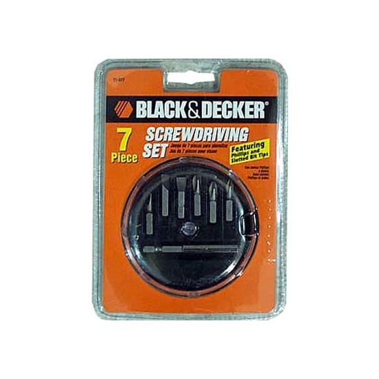 เครื่องมือช่าง สว่าน ดอกสว่าน ตลับดอกดอกไขควง BLACK&DECKER 71-077 7EA BLACK&DECKER 71-077 7EA SCREW DRIVER BIT