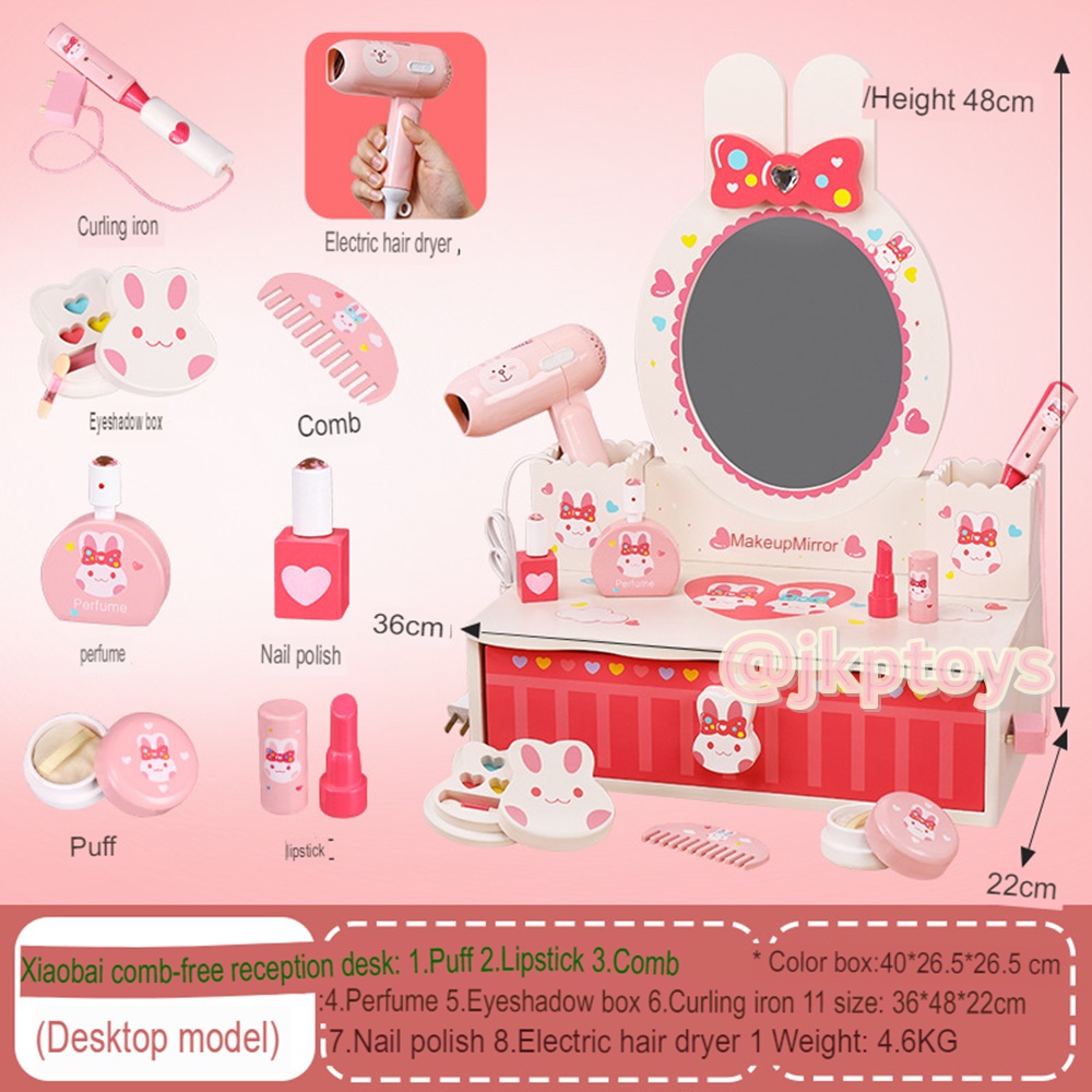 PlayTive Junior Kitchen Wooden Toy ครัวไม้เทาแดง สำเนา