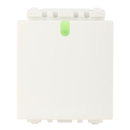 สวิตซ์ทางเดียว 1.5 ช่อง EVE 523220 สีขาว ผลิตจากโพลีคาร์โบเนตคุณภาพสูง ไม่ละลาย ไม่บิด ไม่งอ ไม่เบี้ยว