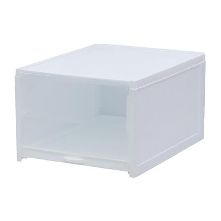 กล่องรองเท้า 33.2x25.8x18.3 ซม. DF008-3 สีขาว ทนทานต่อการใช้งาน