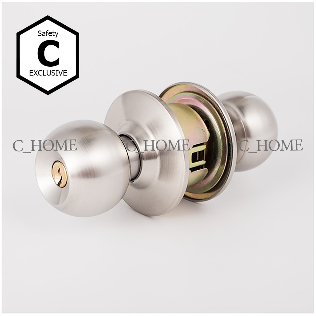 C_HOME ลูกบิดลูกบินประตูมี3แบบ ลูกบิดประตูสแตนเลสห้องนอนมีกุญแจ ลูกบิดประตูสแตนเลสห้องน้ำไม่มีกุญแจ ลูกบิดประตูACมีกุญแจ