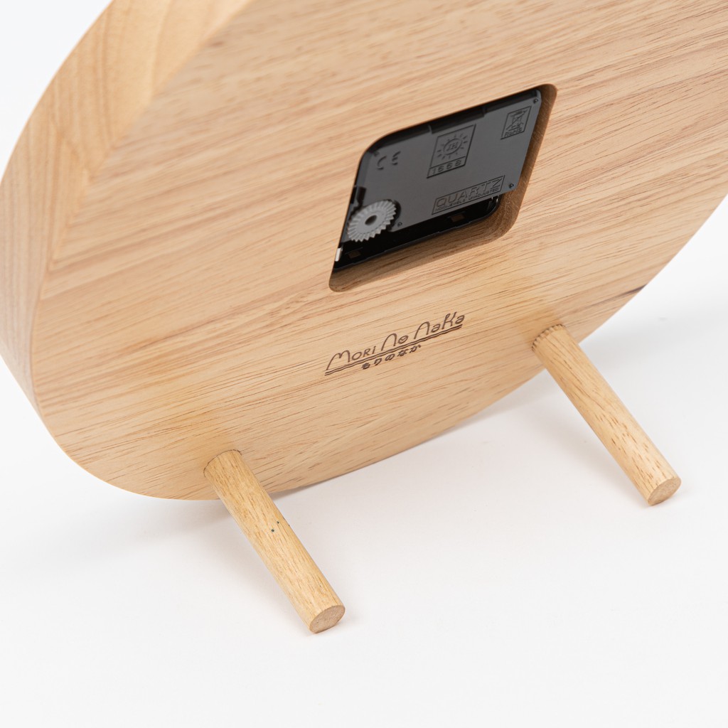 Mori No Naka นาฬิกาแขวนผนัง นาฬิกาไม้ เดินเงียบ ROUND WALL CLOCK สำหรับแขวนผนังหรือตั้งโต๊ะ