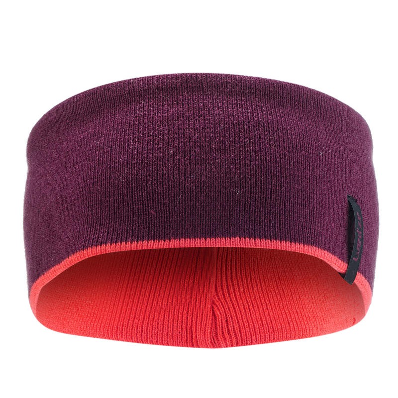 WEDZE ผ้าคาดศีรษะเล่นสกีสำหรับผู้ใหญ่ใส่ได้สองด้าน (สีม่วง/ชมพู) อ้างอิง: 8503224