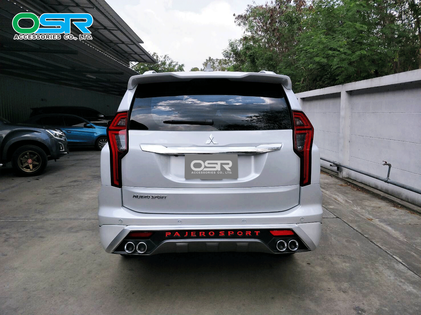 ชุดแต่งรถ-สเกิร์ต-อุปกรณ์แต่งรถ New Mitsubishi Pajero Sport 2020 ทรง AT By OSR