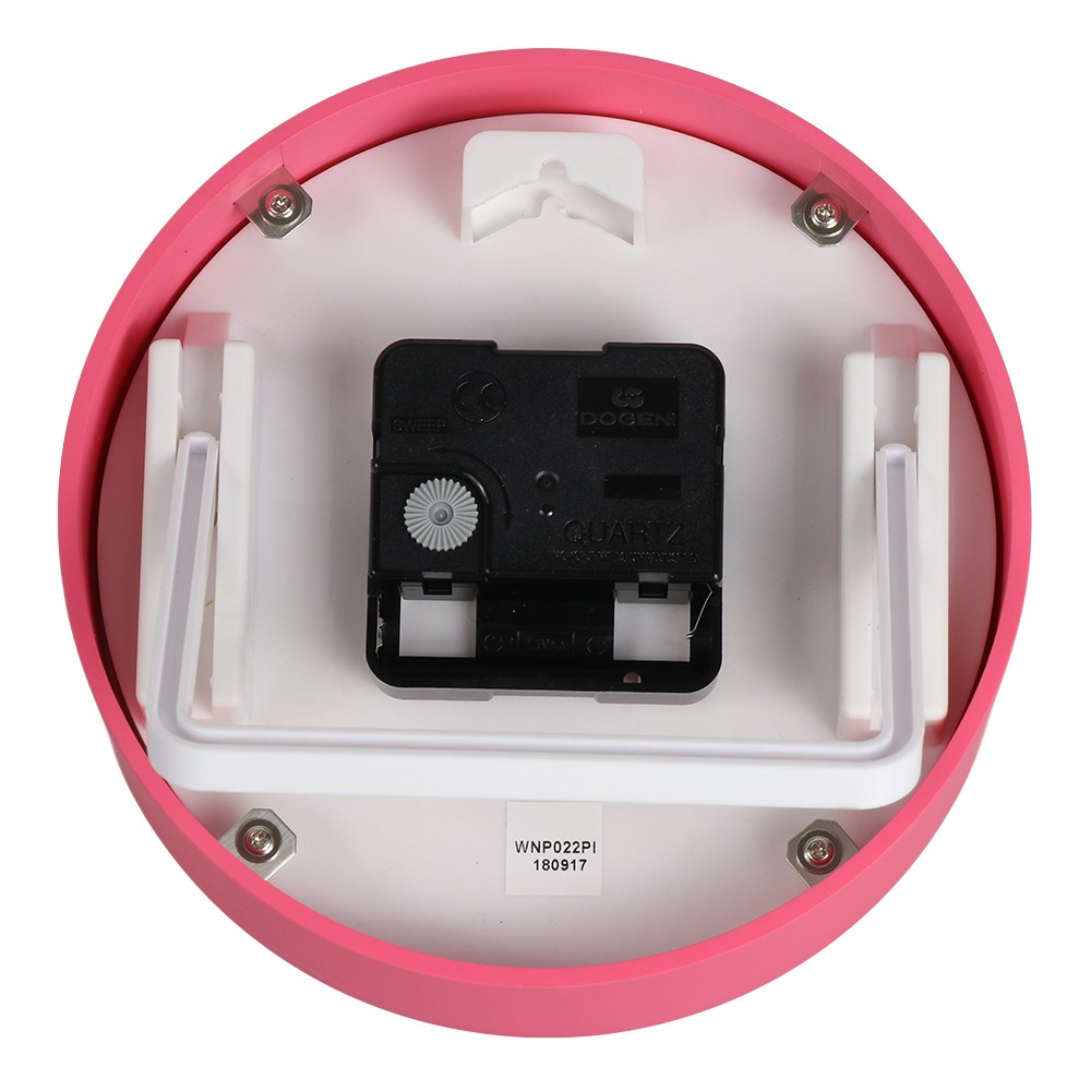 นาฬิกาพลาสติกแขวนผนัง DOGENI 6 นิ้ว สีชมพูอุปกรณ์ตกแต่งบ้าน