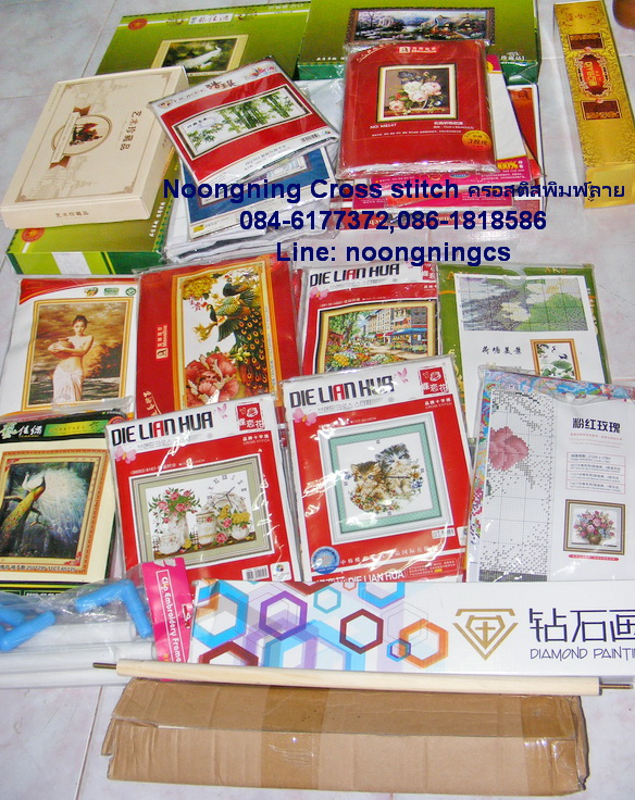 เหยี่ยว ชุดปักครอสติช พิมพ์ลาย ครอสติสจีน งานฝีมือ DIY