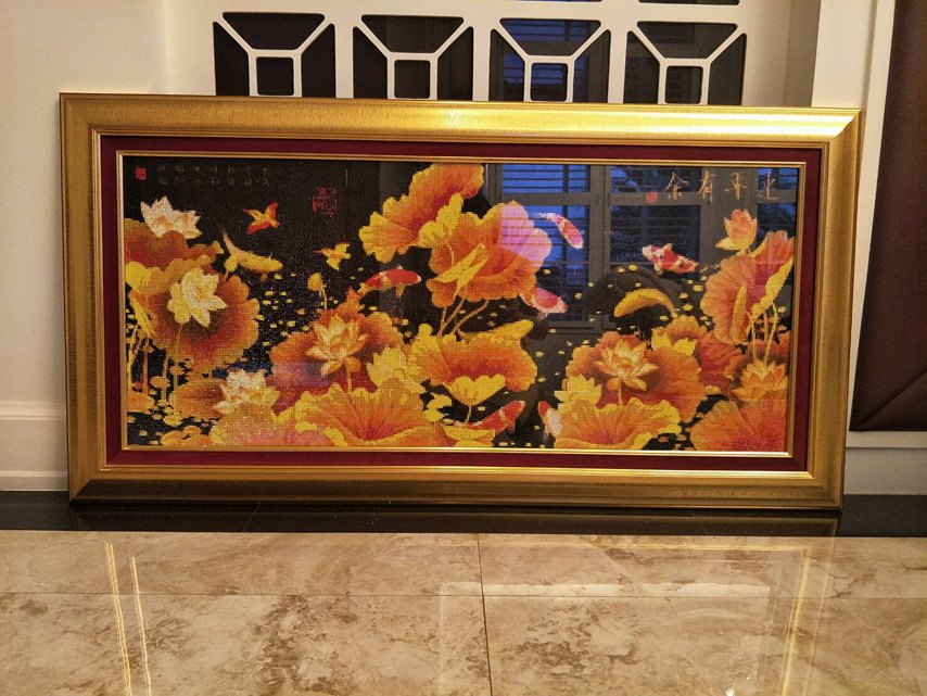 เจ้าแม่กวนอิม ครอสติสคริสตัล Diamond painting โมเสก ภาพติดเพชร งานฝีมือ DIY