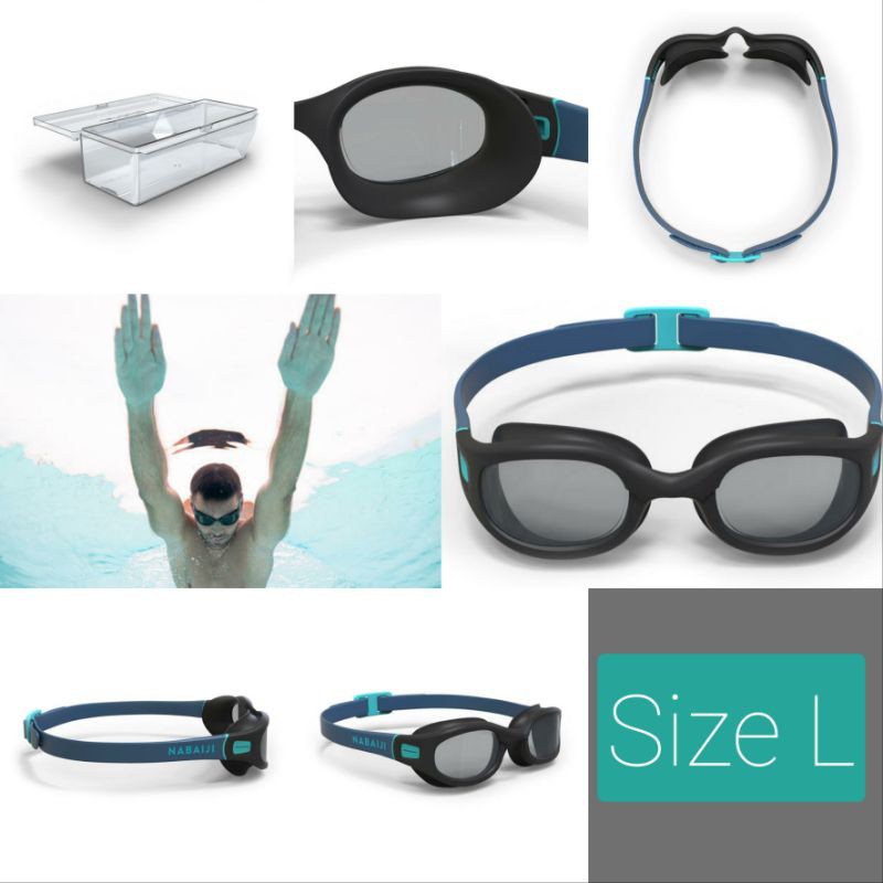 NABAIJIแว่นตาว่ายน้ำ รุ่น SOFT 100 เลนส์กว้าง