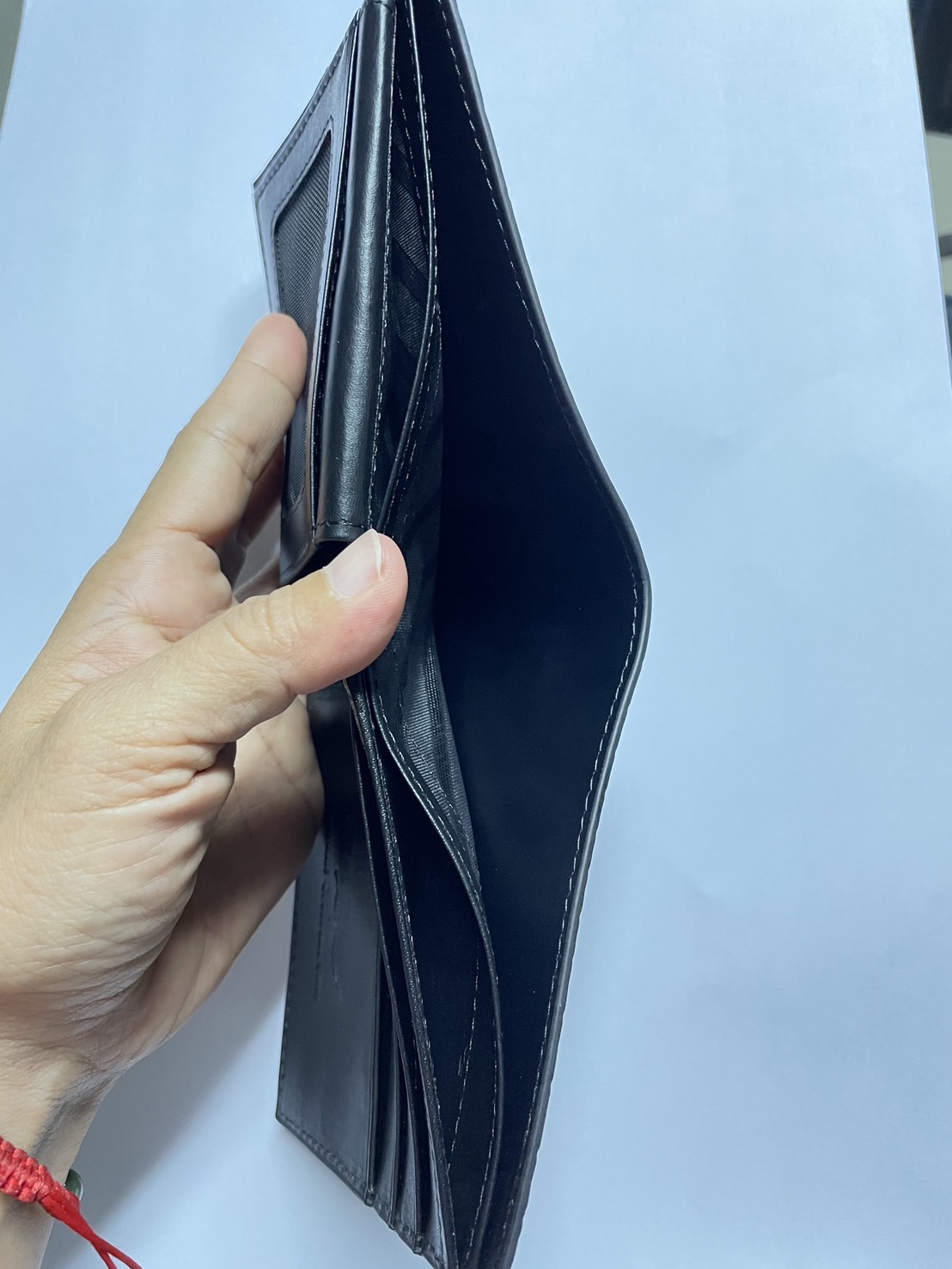 กระเป๋าหนังจระเข้แท้(หนังท้อง) สีดำ