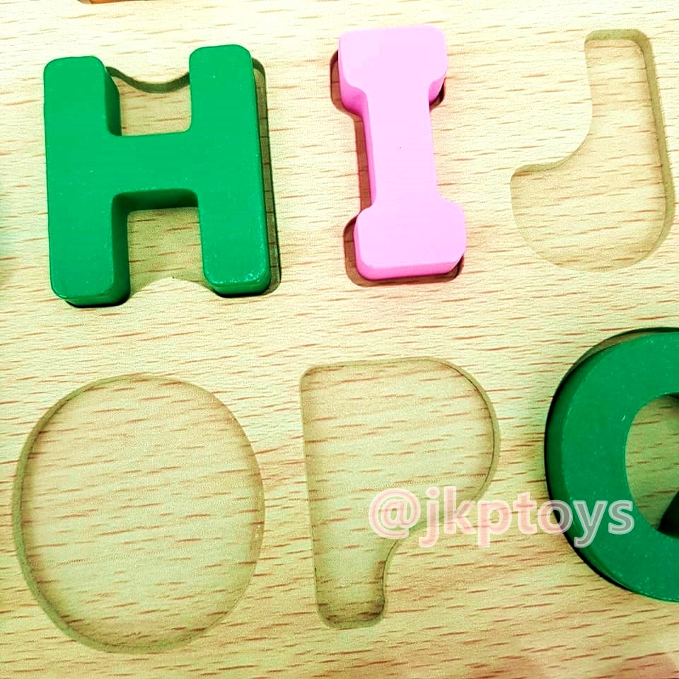 ของเล่นเสริมพัฒนาการ ของเล่นไม้ ชุดกระดานนูน A-Z