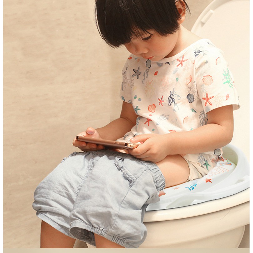 [เงินคืน10% SPCCBHHQJT]HomeHero ฝารองนั่งชักโครก สำหรับเด็ก ช่วยฝึกการขับถ่าย 28 cm ที่รองชักโครกเด็ก ฝาชักโครกเด็ก ฝา