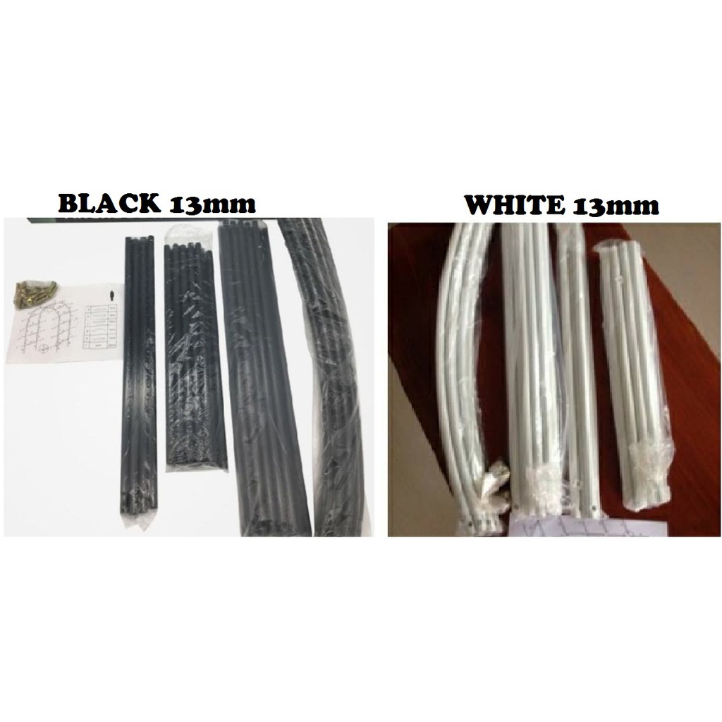 ซุ้มไม้เลื้อย ซุ้มเหล็กโค้ง-เหลี่ยม ซุ้ม 13mm (เขียวเข้ม-ดำ-ขาว) จัดสวนสวยงาม ซุ้มงานแต่ง ซุ้มกุหลาบเลื้อย