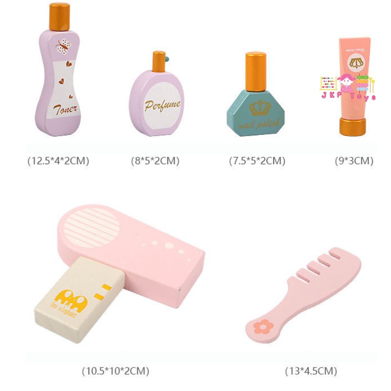 Todds & Kids Toys by JKP Toys โต๊ะเครื่องแป้งเด็ก พร้อมอุปกรณ์ครบเซ๊ต โต๊ะเครื่องแป้งไม้ สำหรับเด็ก Kids Dresser ของเล่นไม้บทบาทสมมติ ของเล่นเด็ก ของขวัญเด็ก