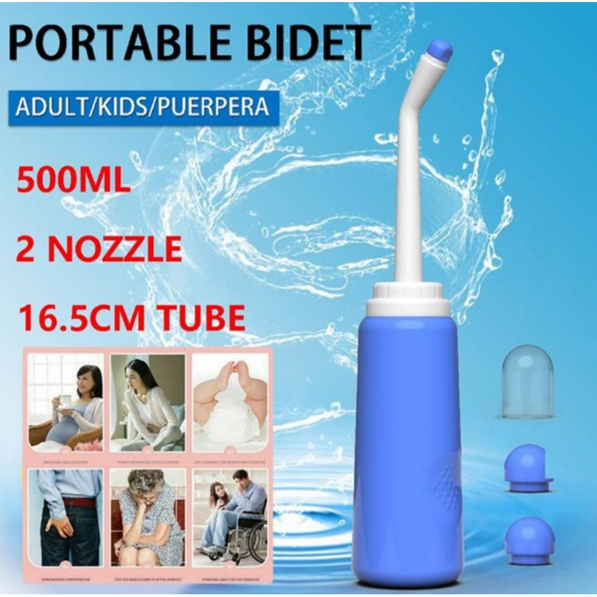 ที่ฉีดชำระแบบพกพา ฉีดขวด ล้างมือ ล้างก้นเด็ก ฉีดก้นแบบพกพา ขวดฉีดน้ำ ที่ฉีดชำระ ฉีดก้น ทำความสะอาด 500 ml Travel Bidet