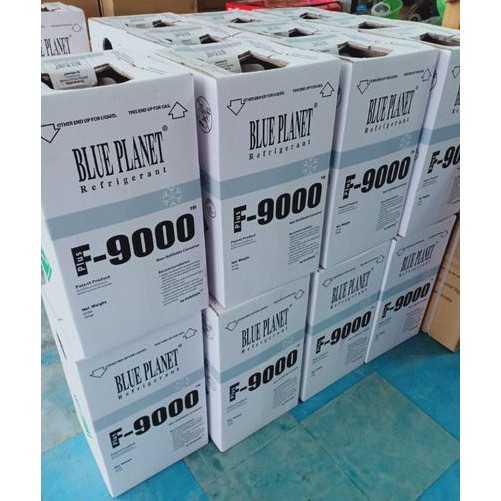 น้ำยาไล่ระบบ F9000 Plus ยี่ห้อ BLUE PLANET ขนาด 10 Kg.