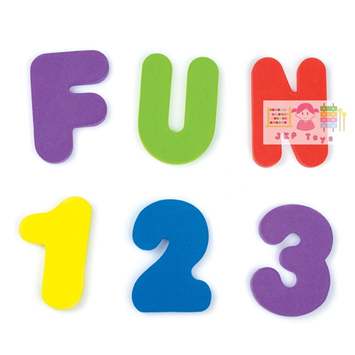 ตัวอักษรลอยน้ำ-ติดฝาผนัง (Munchkin Floating Letters)