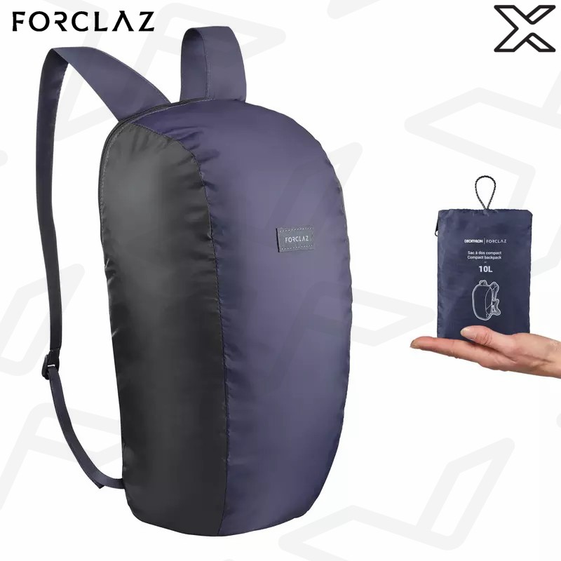 FORCLAZ เป้เทรคกิ้งดีไซน์กะทัดรัดขนาด 10 ลิตรรุ่น Travel 100 (สีกรมท่า)