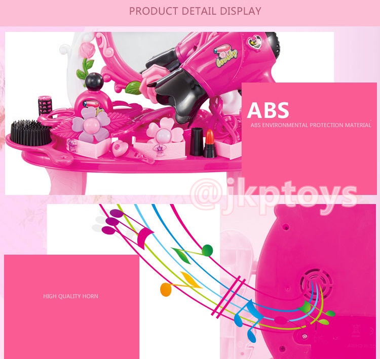 ชุดโต๊ะเครื่องแป้ง 21 ชิ้น Dressing Table มี้เสียงมีไฟ