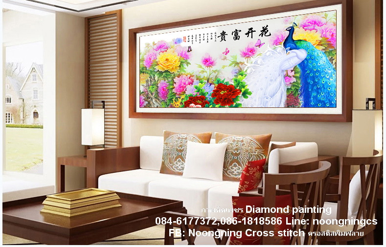 ผีเสื้อผู้หญิง ครอสติสคริสตัล Diamond painting โมเสก ภาพติดเพชร งานฝีมือ DIY