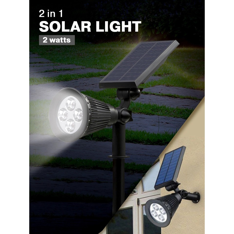 !!สินค้าขายดี!! โคมไฟสนามพลังแสงอาทิตย์ 2in1 Solar light