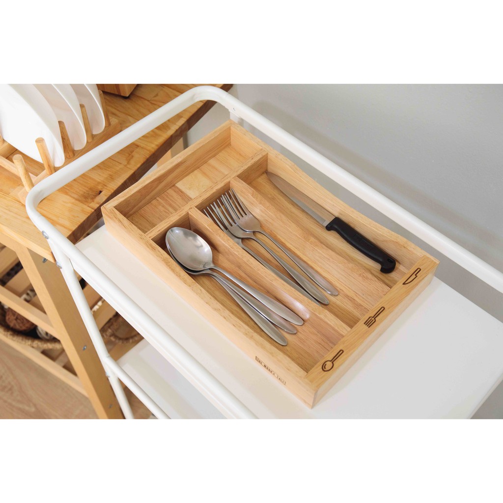 The Wood's Tale ถาดช้อนส้อม ที่ใส่ช้อนส้อม CUTLERY TRAY จากไม้ธรรมชาติ