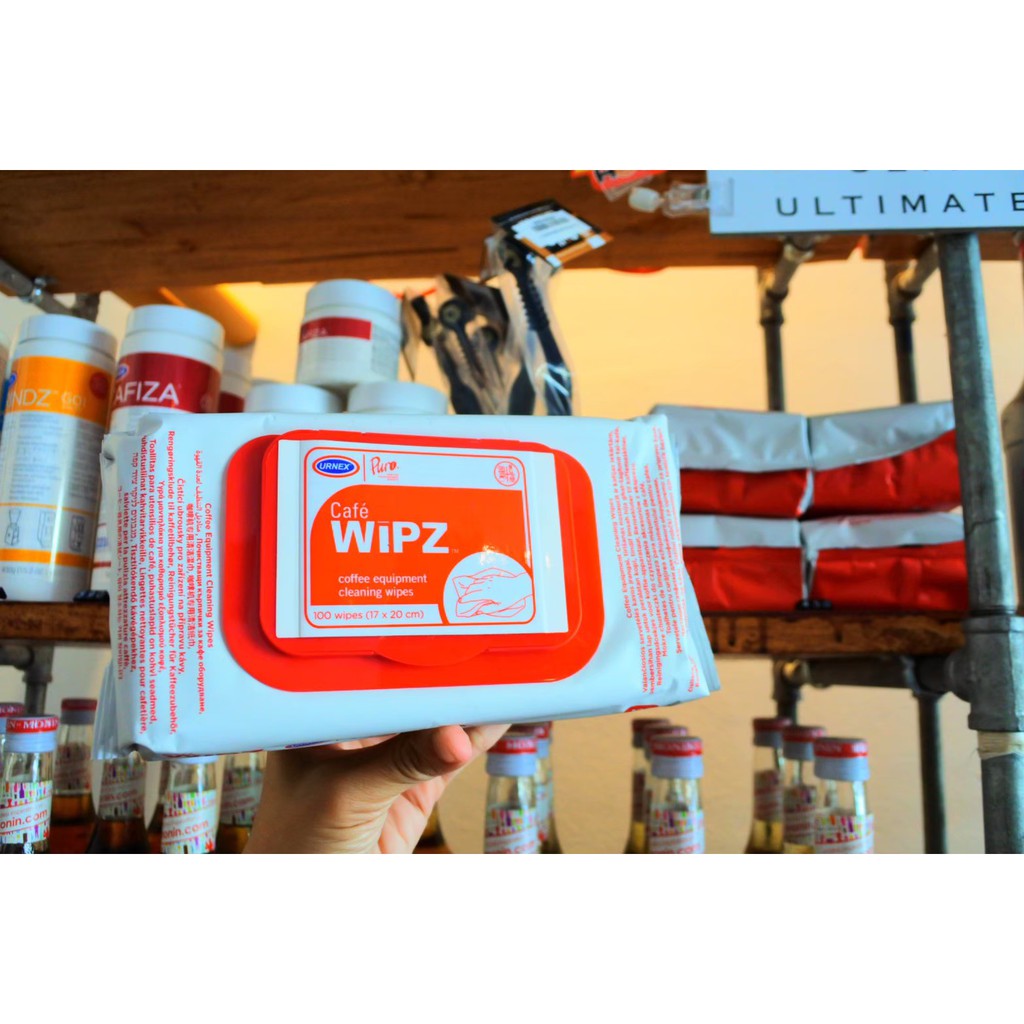 อุปกรณ์เช็ดทำความสะอาด - Urnex Cafe Wipz