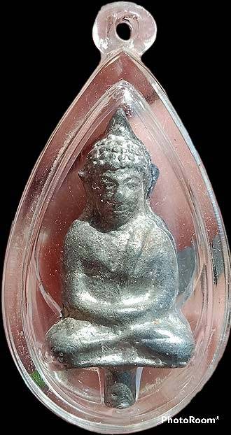 พระยอดธงอู่ทองออกศึก ปี๒๕๑๐ วัดพระศรีรัตนมหาธาตุ สุพรรณฯ เนื้อชิน