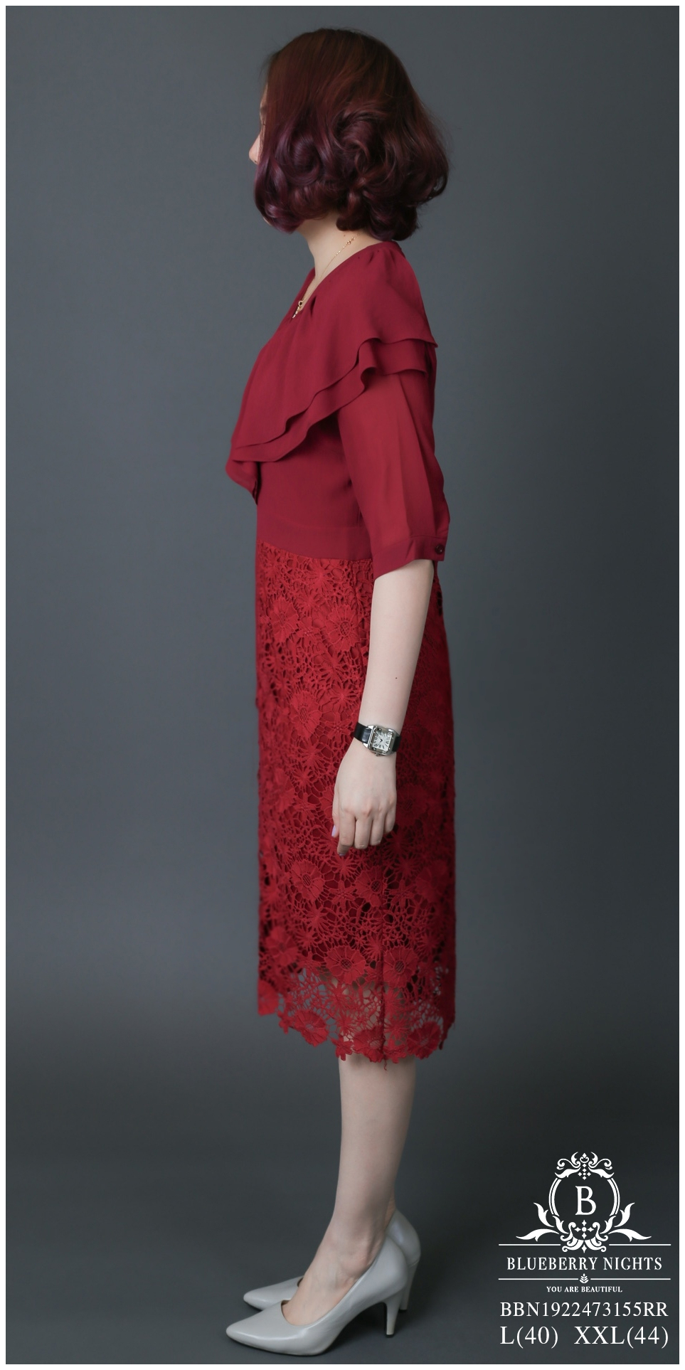 SaLe++13393**เดรสผ้าลูกไม้อิตาลีมิกซ์ผ้าชีฟองเกรดพรีเมี่ยมนำเข้าอย่างดี ดีเทลช่วงบนผ้าชีฟองสีพื้นคอระบายสวยเก๋ ช่วงล่างผ้าลูกไม้เนื้อผ้าใส่สบายไม่ระคายเคืองผิว มีซับในทั้งตัว มีซิปหลังยาว สำเนา