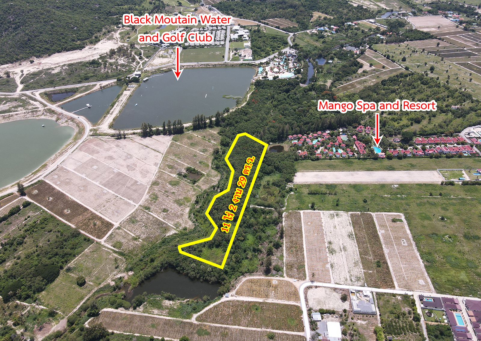 62110-ขายที่ดิน ใกล้สวนน้ำ แบล็ค เมาน์เทน หัวหิน