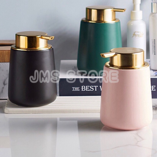 ขวดใส่สบู่ ขวดสบู่เหลว ขวดปั๊มเซรามิค 400ml