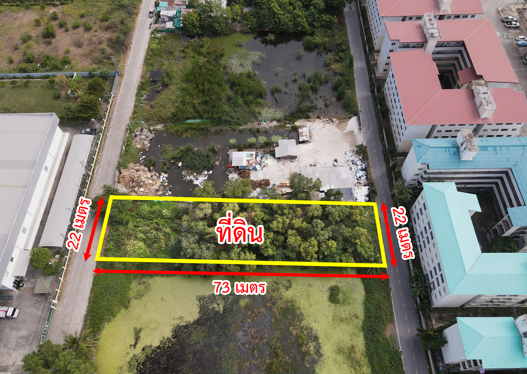 73853-ขายที่ดิน ซอยเทพกุญชร 34 ตลาดไท คลองหลวง ปทุมธานี