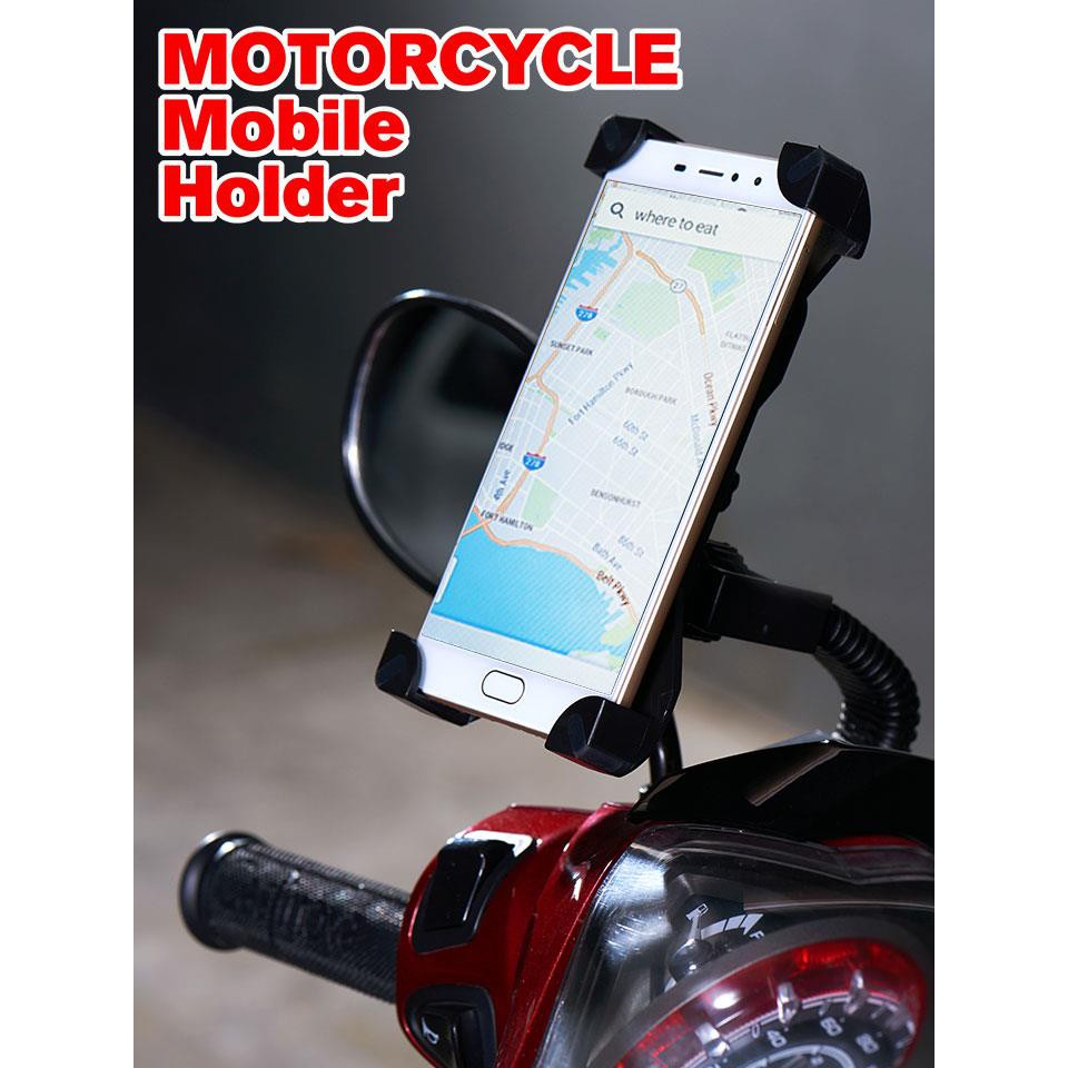 !!สินค้าขายดี!! แท่นวางโทรศัพท์มือถือติดรถมอเตอร์ไซค์ Motorcycle Mobile Holder