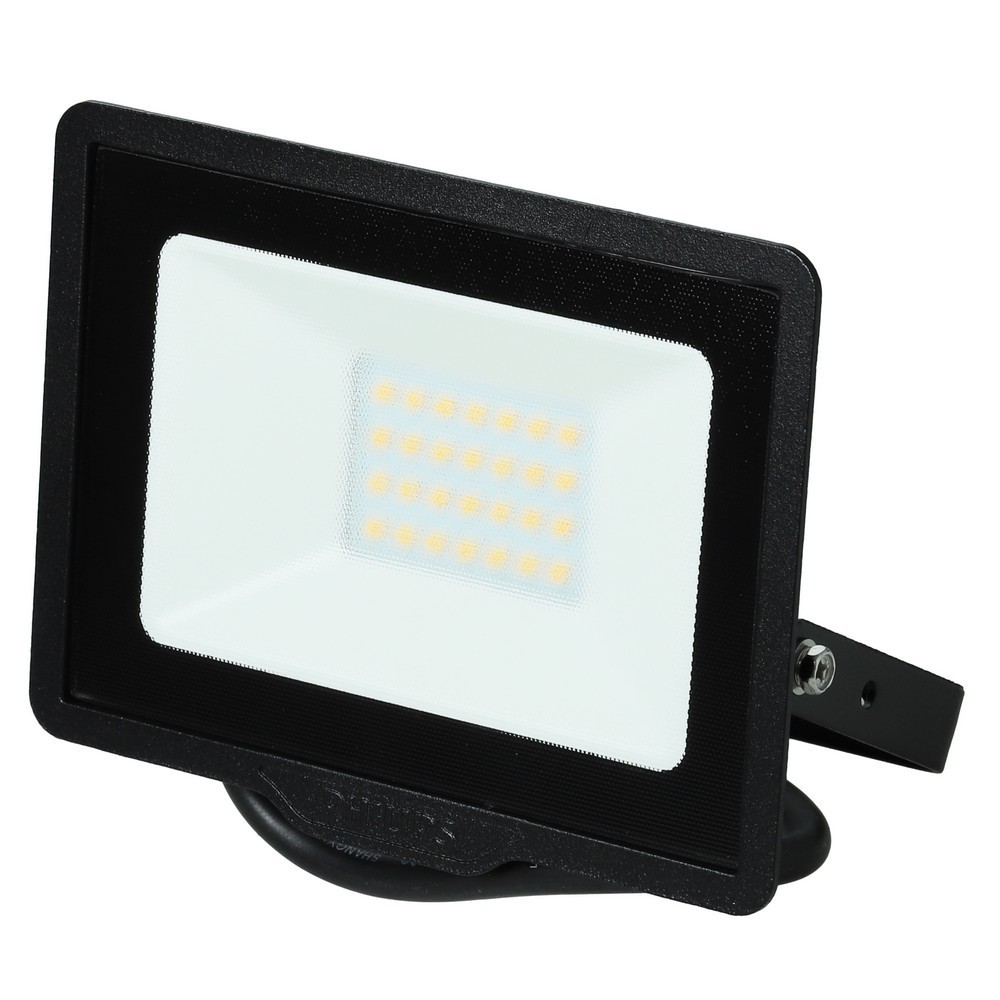 สปอทไลท์ภายนอก LED PHILIPS BVP150 20 วัตต์ WARMWHITE โลหะ MODERN เหลี่ยม สีดำ ไฟตกแต่งสวน ไฟภายนอก