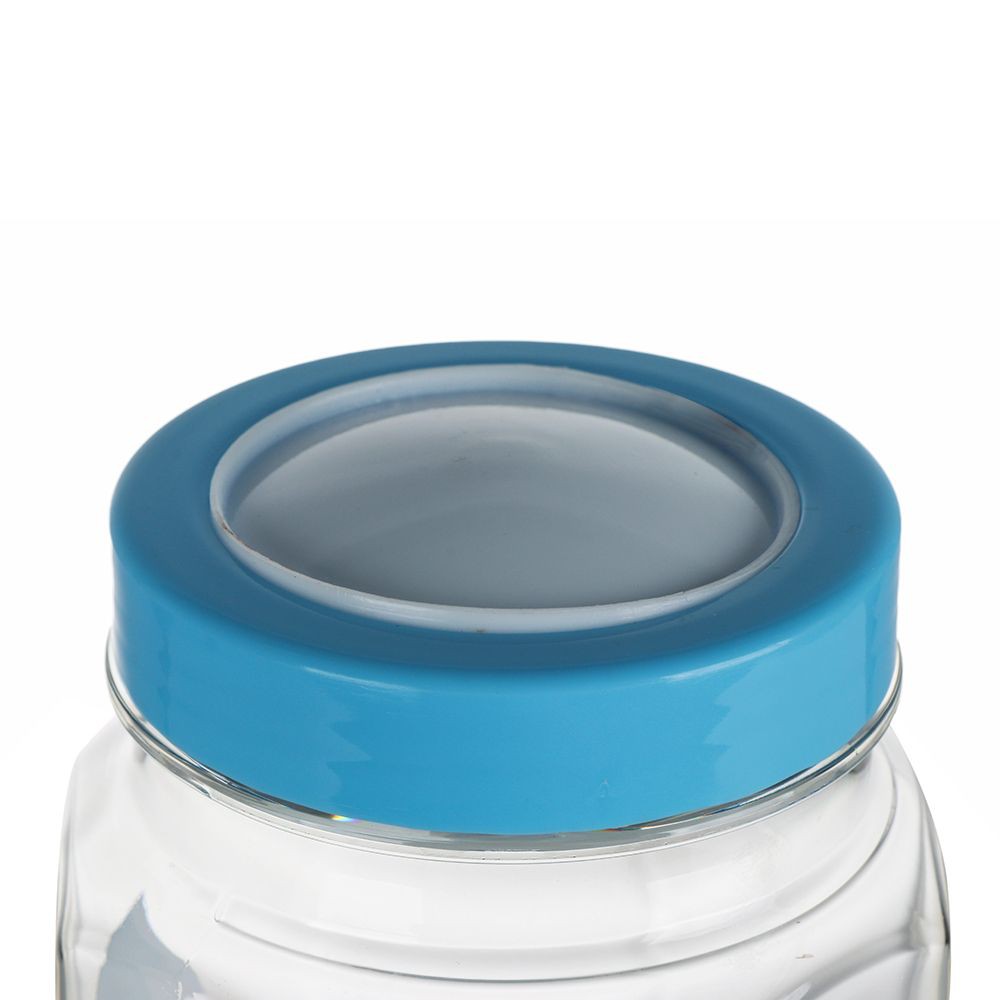 ขวดน้ำทรงแปดเหลี่ยมฝาเกลียวPET PIONEER 1.37 ลิตร สีฟ้า WATER BOTTLE OCTAGON SHAPE PET PIONEER 1.37L BLUE