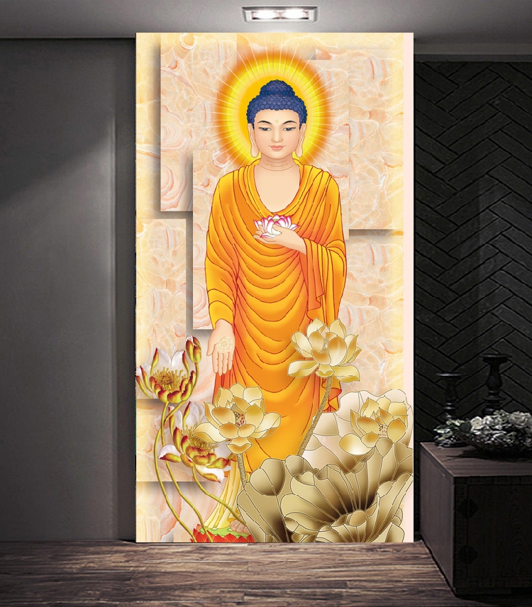 กวางขาวในป่าหิมะ ครอสติสคริสตัล Diamond painting โมเสก ภาพติดเพชร งานฝีมือ DIY