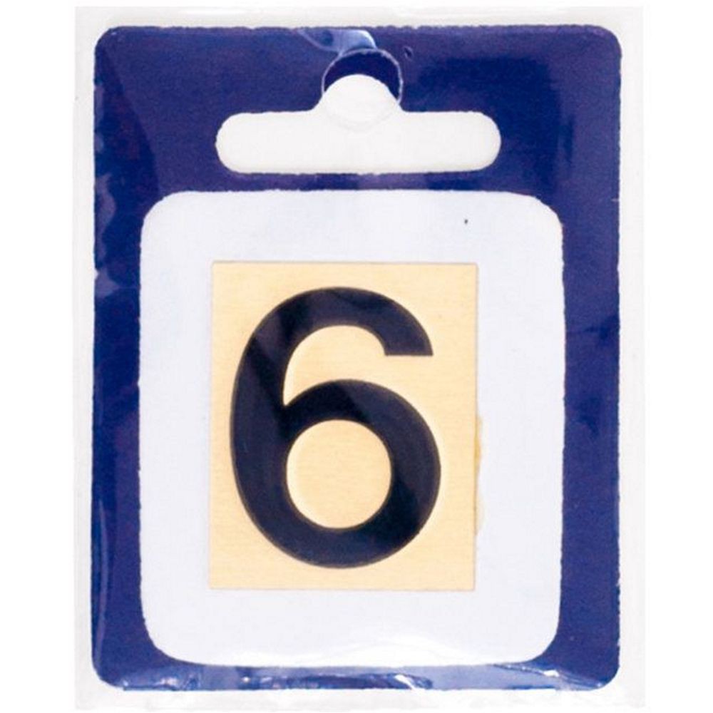 ตัวเลขอารบิค ทองเหลือง S&T 1096D 6 ARABIC NUMBER S&T 1096D 6 BR #6