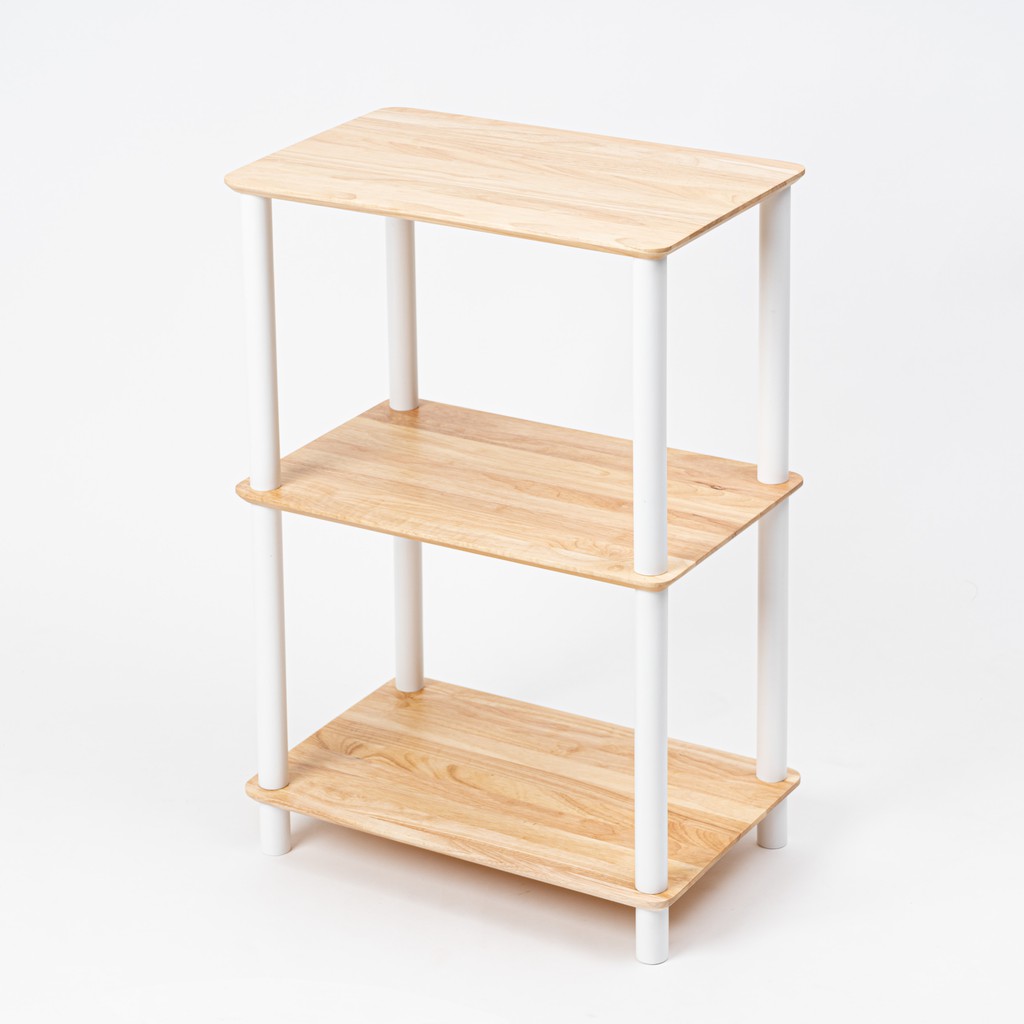 The Wood's Tale ชั้นวางของ ชั้นไม้ 3-LAYER SHELF ชั้นหนังสือ มีให้เลือก 2 ไซส์ และมี 2 สี