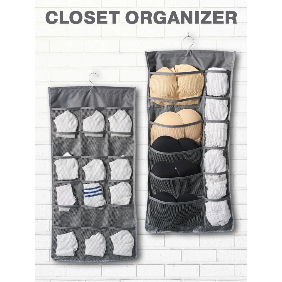 !!สินค้าขายดี!! ช่องเก็บของแบบแขวนตู้เสื้อผ้า Closet Organizer