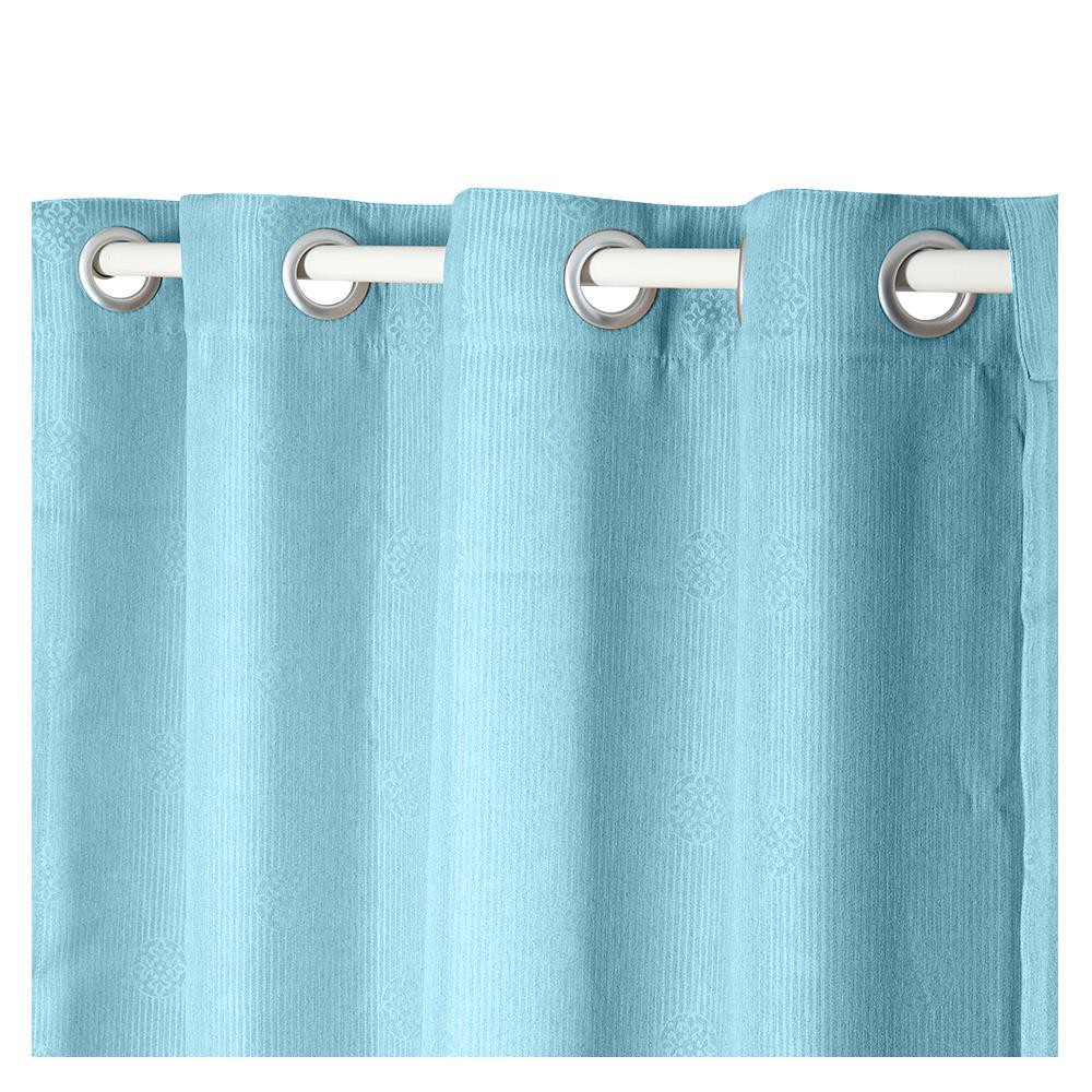 ผ้าม่าน EYELET CHILD FREEDOM STYLE DAJONG UV 135X220 ซม. สีฟ้า ผ้าม่านประตู CURTAIN ผ้าม่านและมู่ลี่